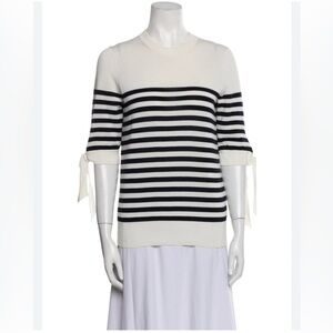 Ann Mashburn stripes nautical sweater top size XS